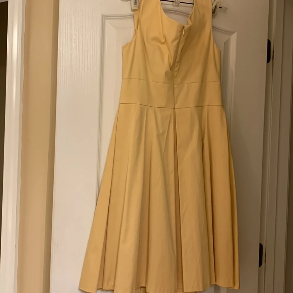Calvin Klein light yellow pleated dress - Picture 5 of 5